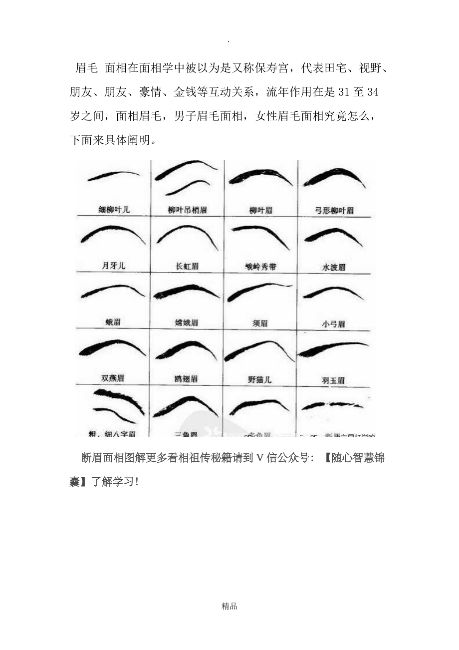 男人眉毛图解算命大全_面相男人八字眉毛算命图解_男人面相算命图解大全