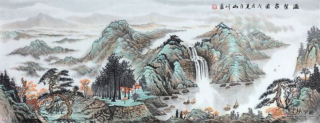 招财风水画来财聚财_招财的风水画_招财风水画微信头像图片